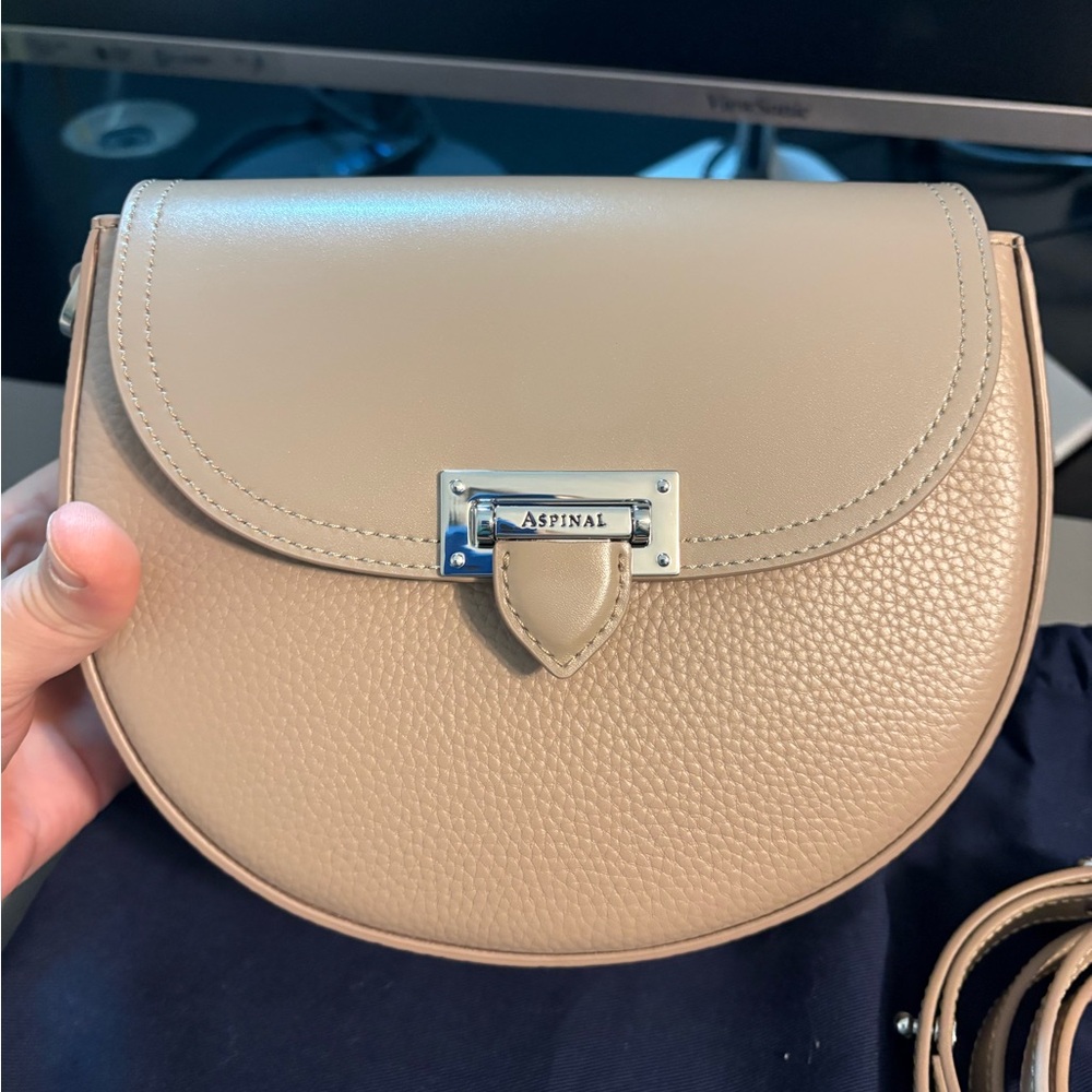 Aspinal London Portobello Bag in Soft Taupe - Picture 2 of 10